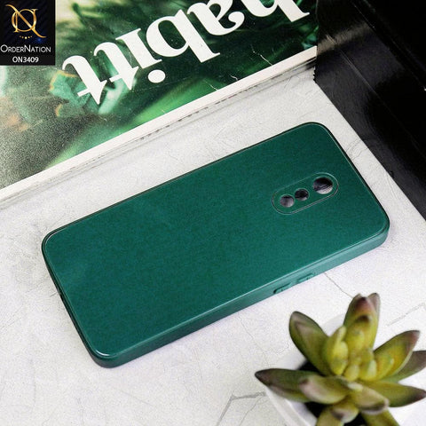 OnePlus 6T Cover - Green - New Glossy Shine Soft Borders Camera Protection Back Case