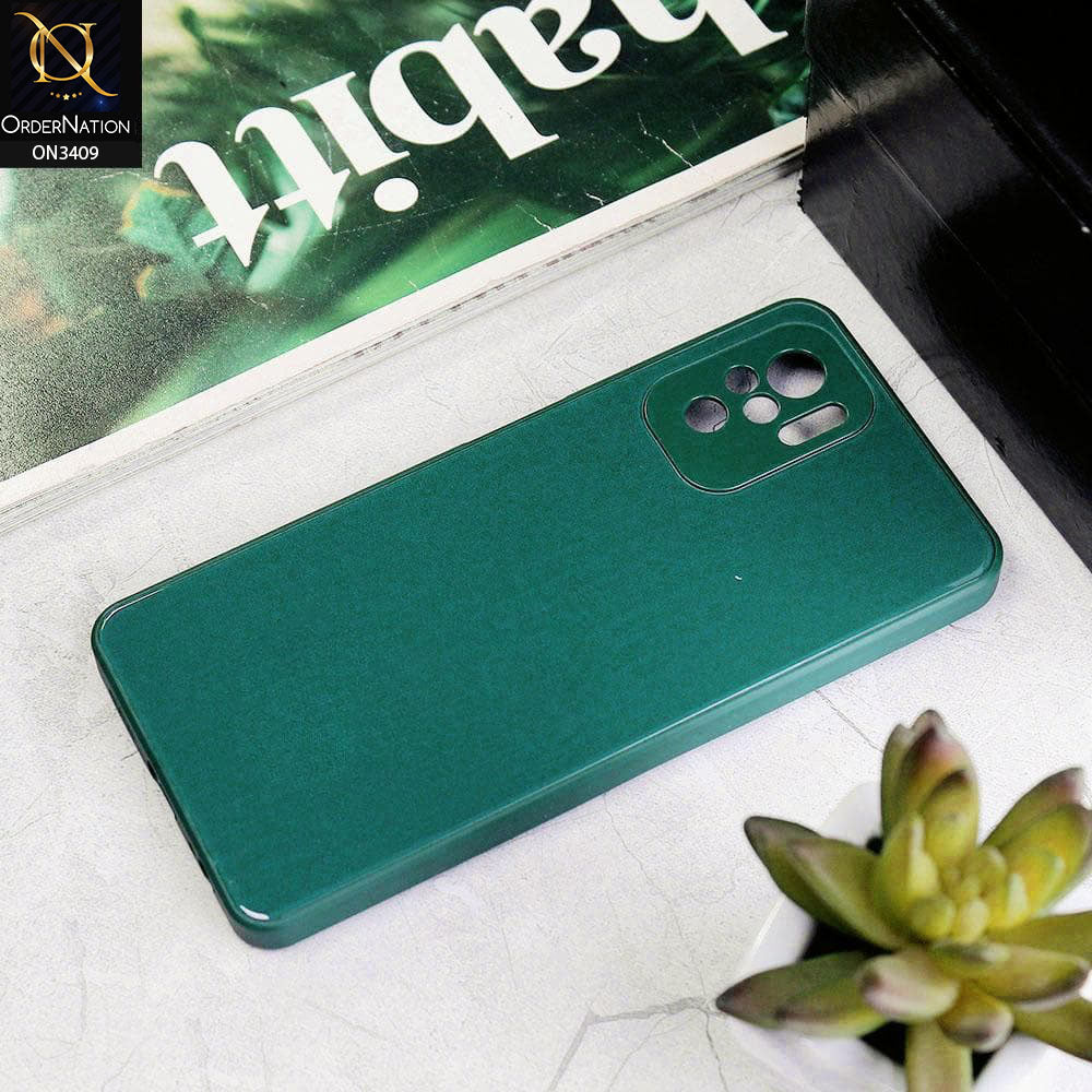 Xiaomi Redmi Note 10S Cover - Green - New Glossy Shine Soft Borders Camera Protection Back Case