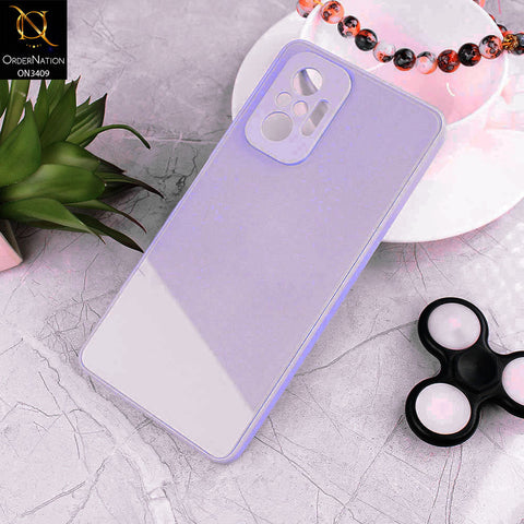 Xiaomi Redmi Note 10 Pro 4G Cover - Purple - New Glossy Shine Soft Borders Camera Protection Back Case