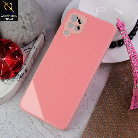 Samsung Galaxy A12  Cover - Peach - New Glossy Shine Soft Borders Camera Protection Back Case