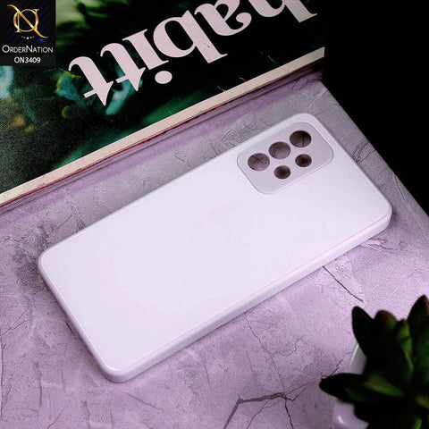 Samsung Galaxy A52s 5G  Cover - White - New Glossy Shine Soft Borders Camera Protection Back Case