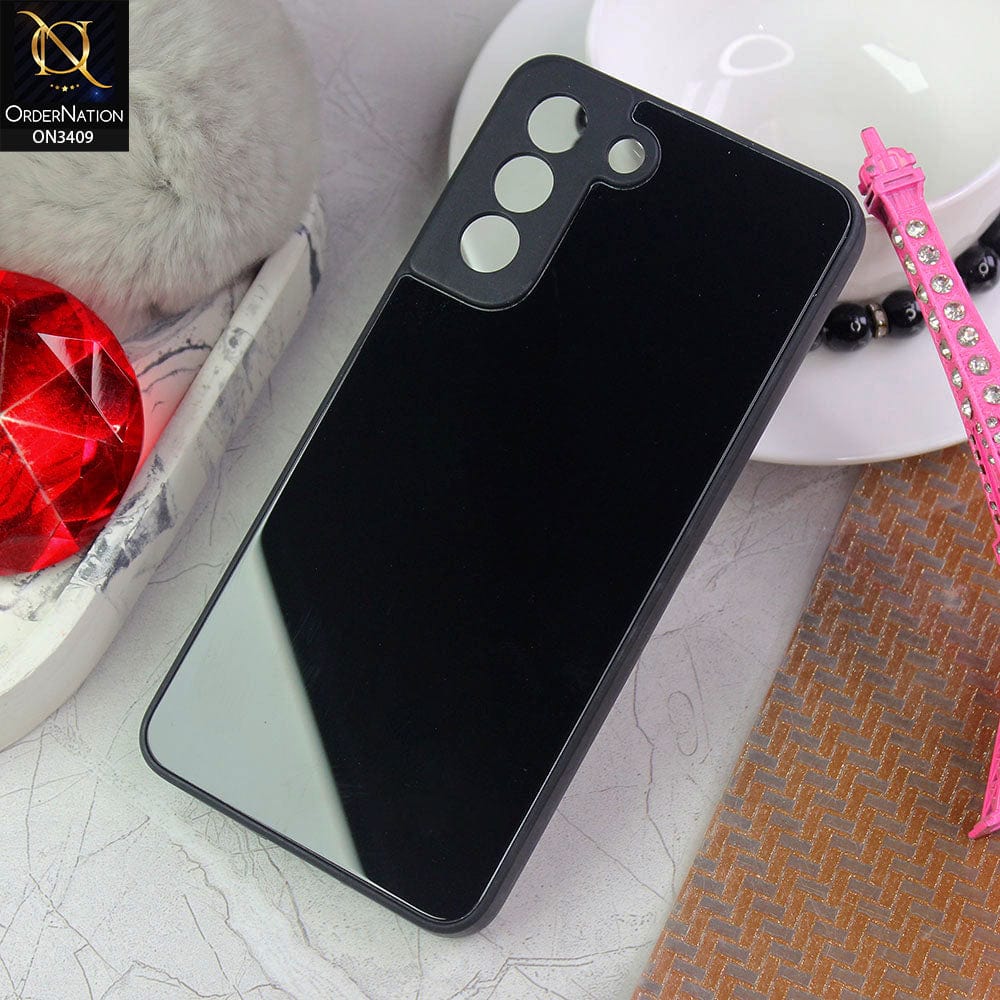 Samsung Galaxy S21 FE 5G  Cover - Black - New Glossy Shine Soft Borders Camera Protection Back Case