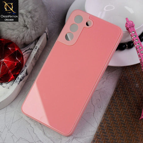 Samsung Galaxy S21 FE 5G  Cover - Peach - New Glossy Shine Soft Borders Camera Protection Back Case