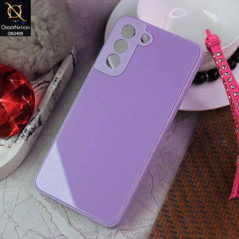 Samsung Galaxy S21 FE 5G  Cover - Purple - New Glossy Shine Soft Borders Camera Protection Back Case
