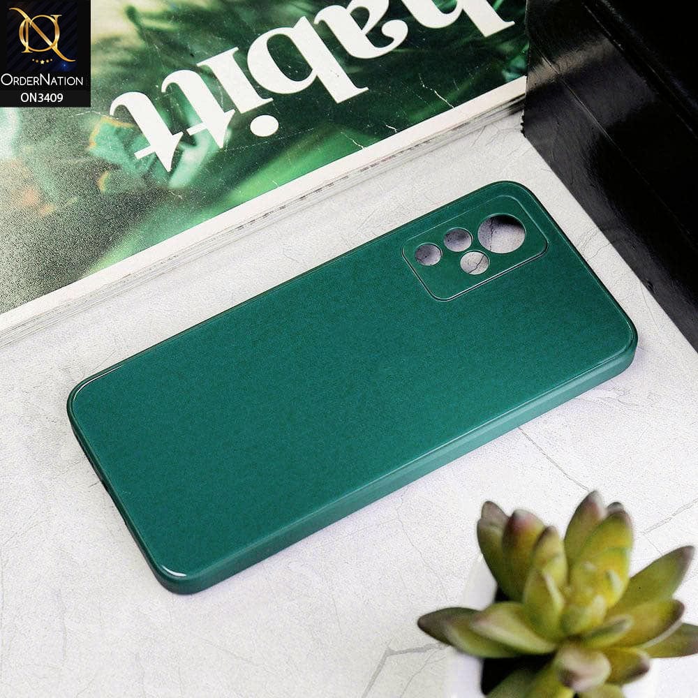 Vivo V21 Cover - Green - New Glossy Shine Soft Borders Camera Protection Back Case
