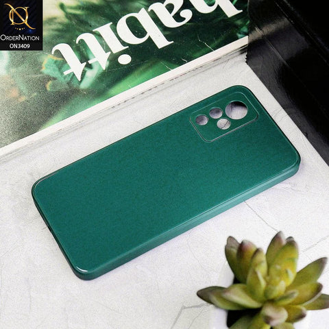 Vivo V21 Cover - Green - New Glossy Shine Soft Borders Camera Protection Back Case
