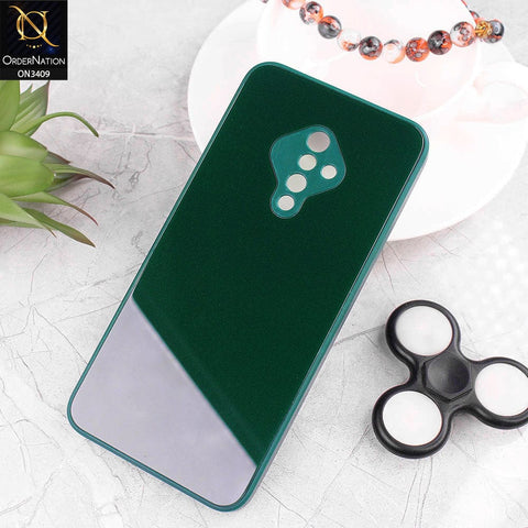 Vivo Y51 (2020 September) Cover - Dark Green - New Glossy Shine Soft Borders Camera Protection Back Case
