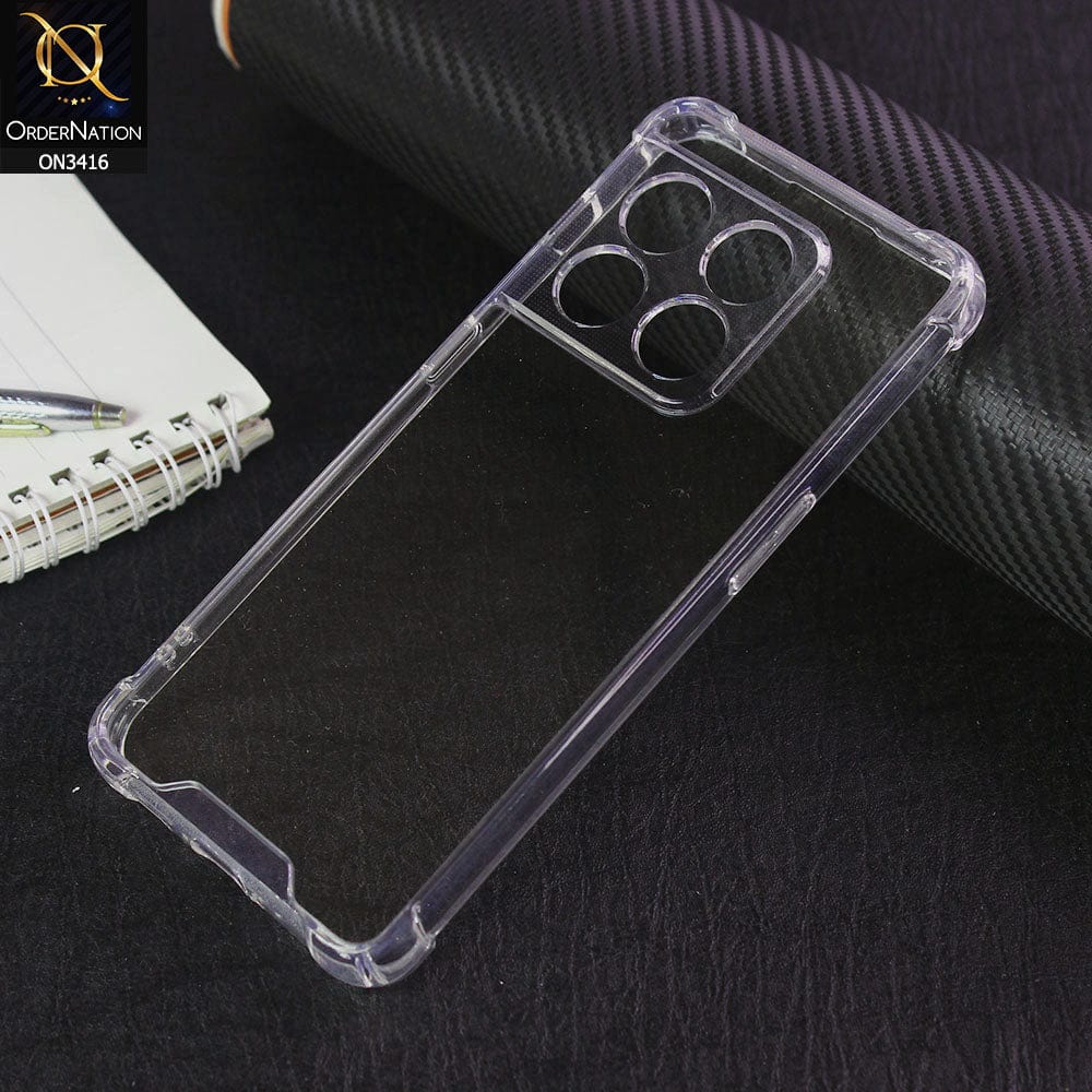 OnePlus 10 Pro Cover - Soft Borders Semi Hard Back Shockprof Bumper transparent Case