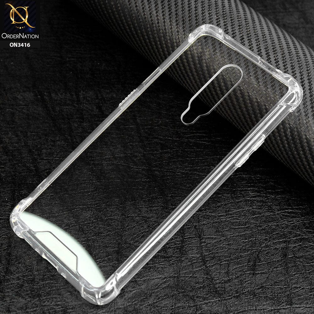 OnePlus 7 Pro Cover - Soft Borders Semi Hard Back Shockprof Bumper transparent Case