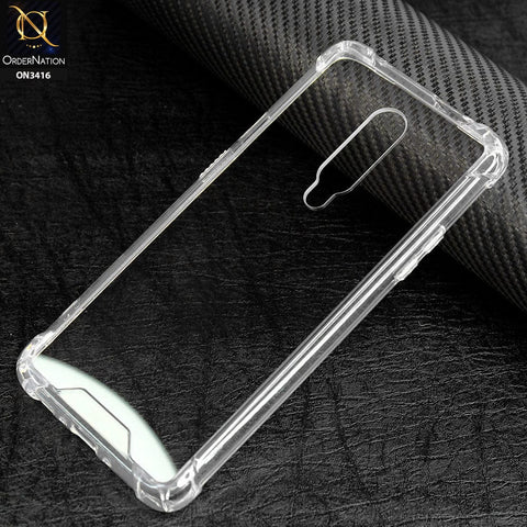 OnePlus 7 Pro Cover - Soft Borders Semi Hard Back Shockprof Bumper transparent Case