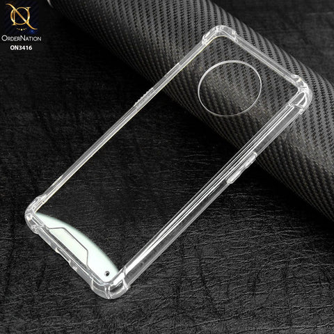 OnePlus 7T Cover - Soft Borders Semi Hard Back Shockprof Bumper transparent Case