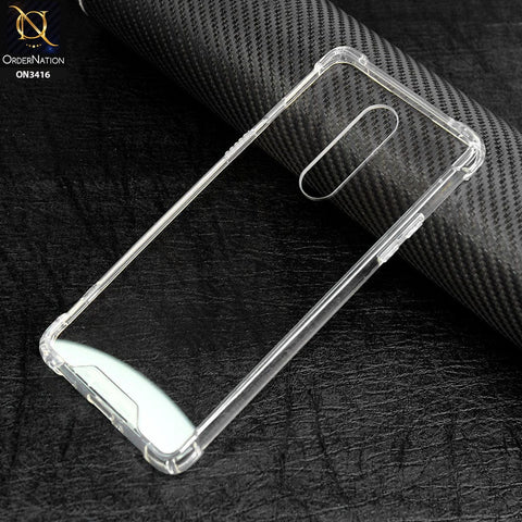 OnePlus 8 4G Cover - Soft Borders Semi Hard Back Shockprof Bumper transparent Case