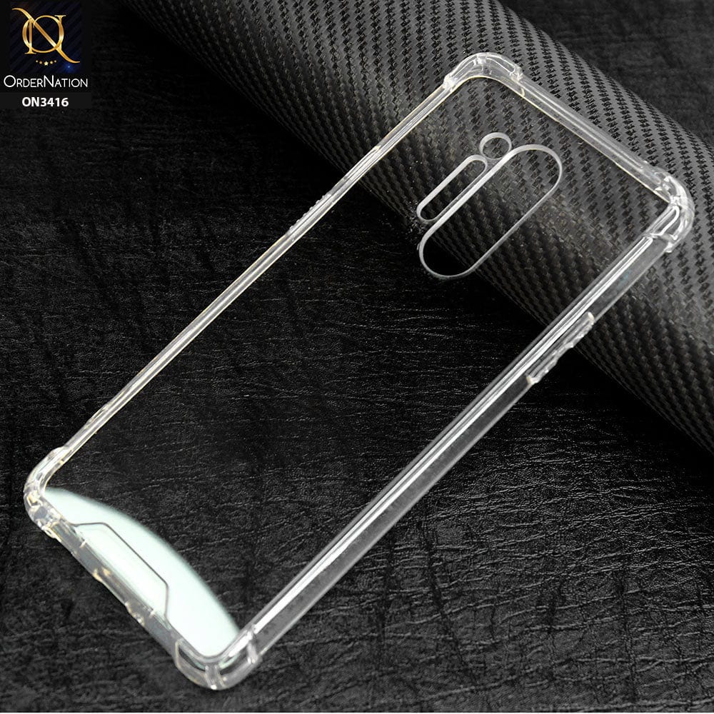 OnePlus 8 Pro Cover - Soft Borders Semi Hard Back Shockprof Bumper transparent Case