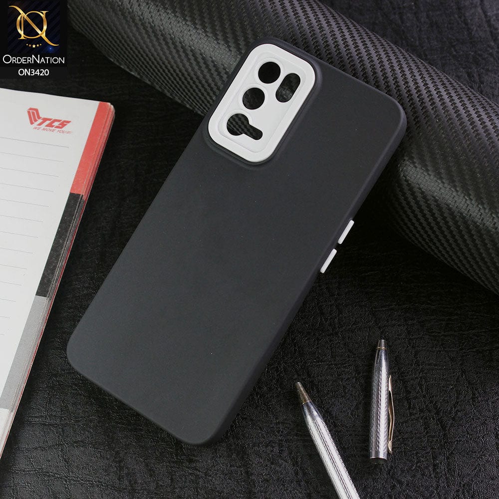 Oppo A16 Cover - Black - Soft Silicone Candy Color Matte Look Camera Protection Case