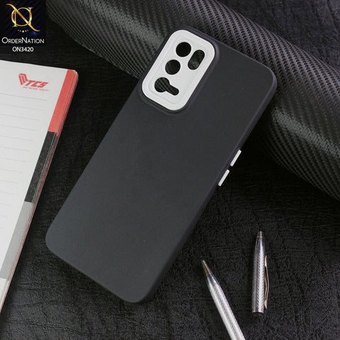 Oppo A16 Cover - Black - Soft Silicone Candy Color Matte Look Camera Protection Case