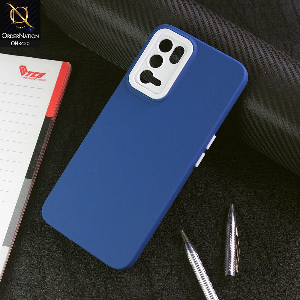 Oppo A16 Cover - Blue - Soft Silicone Candy Color Matte Look Camera Protection Case