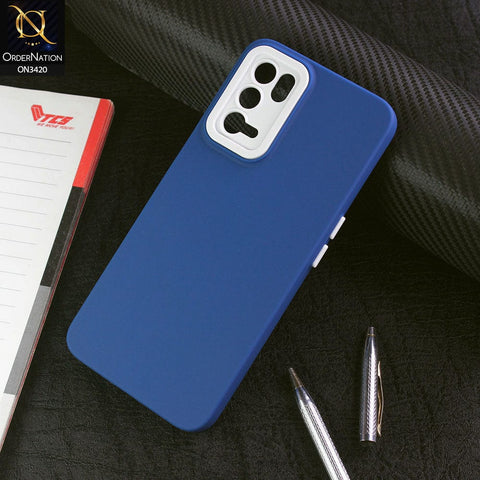 Oppo A16 Cover - Blue - Soft Silicone Candy Color Matte Look Camera Protection Case