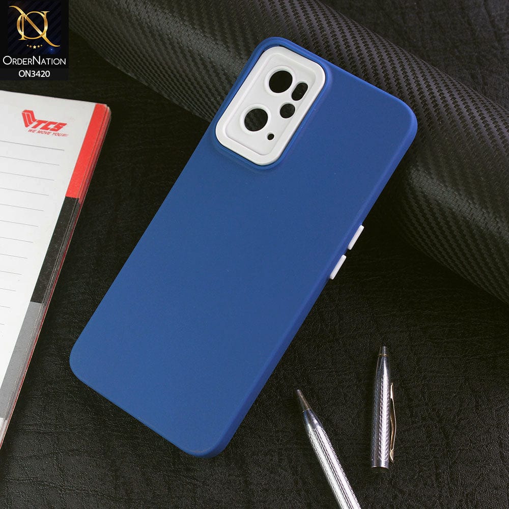 Oppo A36 Cover - Blue - Soft Silicone Candy Color Matte Look Camera Protection Case
