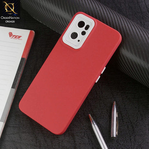 Oppo A36 Cover - Red - Soft Silicone Candy Color Matte Look Camera Protection Case
