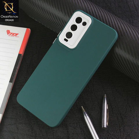 Tecno Camon 18T Cover - Green - Soft Silicone Candy Color Matte Look Camera Protection Case