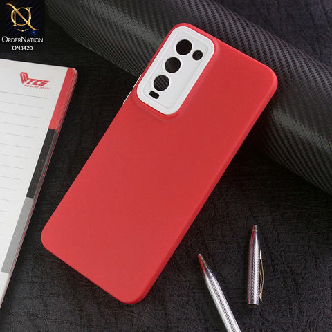 Tecno Camon 18T Cover - Red - Soft Silicone Candy Color Matte Look Camera Protection Case