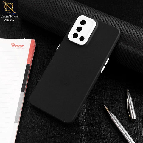 Oppo Reno 6 Lite Cover - Black - Soft Silicone Candy Color Matte Look Camera Protection Case