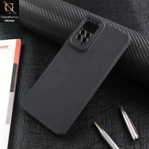 Xiaomi Redmi Note 11 Pro Cover - Black - v2 - Soft Silicone Candy Color Matte Look Camera Protection Case