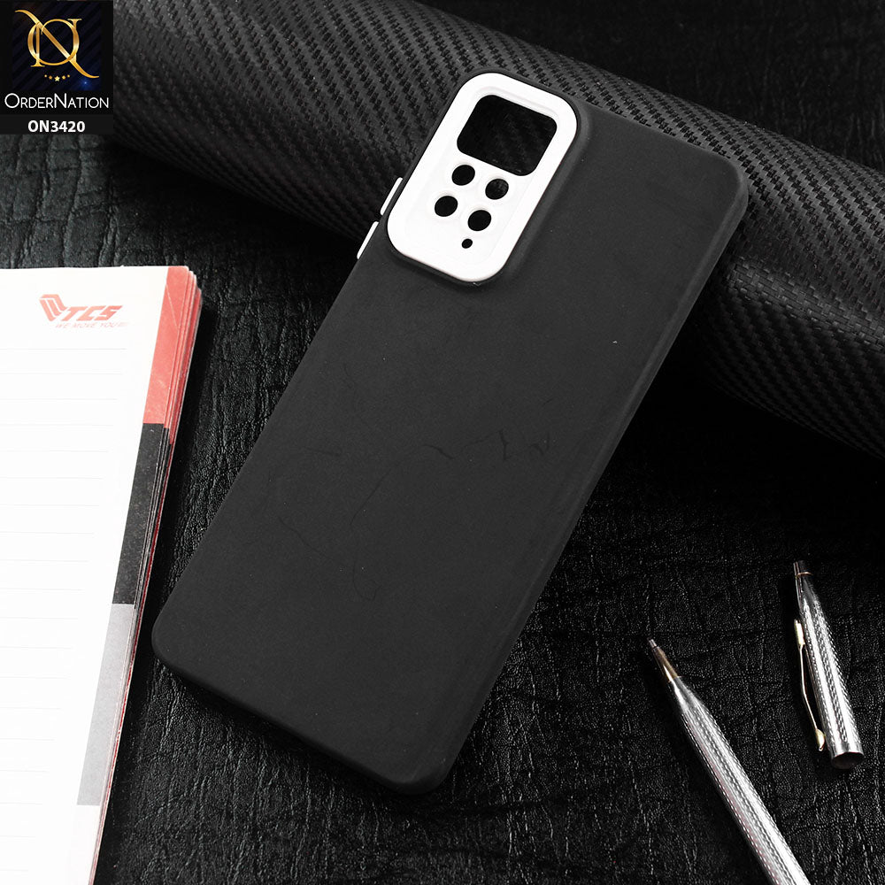Xiaomi Redmi Note 11E Pro Cover - Black - Soft Silicone Candy Color Matte Look Camera Protection Case