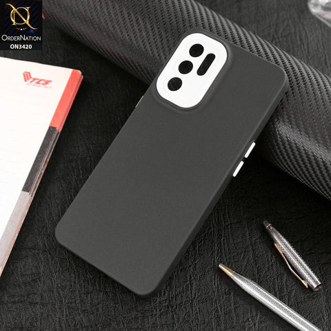 Oppo Reno 6 Cover - Black - Soft Silicone Candy Color Matte Look Camera Protection Case