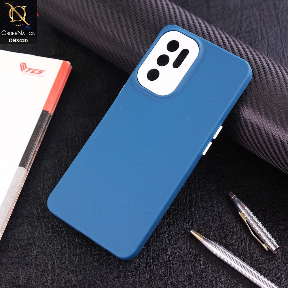 Oppo Reno 6 Cover - Blue - Soft Silicone Candy Color Matte Look Camera Protection Case