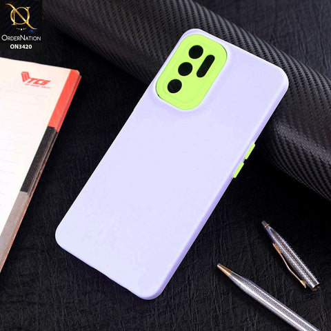 Oppo Reno 6 Cover - Purple - Soft Silicone Candy Color Matte Look Camera Protection Case