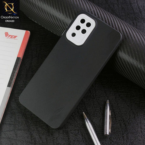 Samsung Galaxy A12 Nacho Cover - Black - Soft Silicone Candy Color Matte Look Camera Protection Case