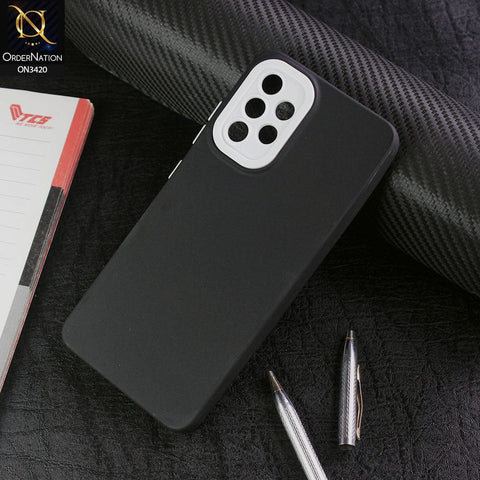 Samsung Galaxy A32 Cover - Black - Soft Silicone Candy Color Matte Look Camera Protection Case