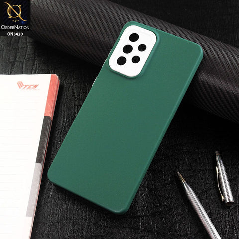 Samsung Galaxy A72 Cover - Green - Soft Silicone Candy Color Matte Look Camera Protection Case