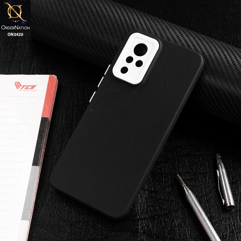 Vivo V21 Cover - Black - Soft Silicone Candy Color Matte Look Camera Protection Case