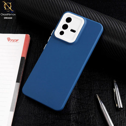 Vivo S12 Cover - Blue - Soft Silicone Candy Color Matte Look Camera Protection Case