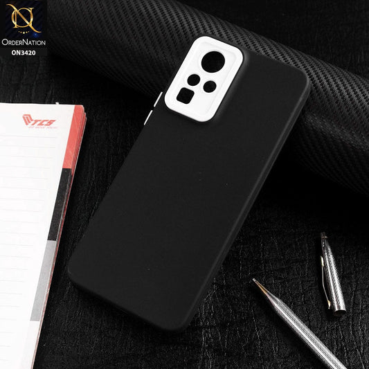 Infinix Zero X Cover - Black - Soft Silicone Candy Color Matte Look Camera Protection Case