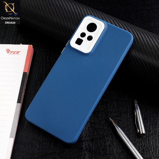 Infinix Zero X Cover - Blue - Soft Silicone Candy Color Matte Look Camera Protection Case