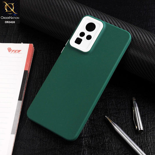 Infinix Zero X Cover - Green - Soft Silicone Candy Color Matte Look Camera Protection Case