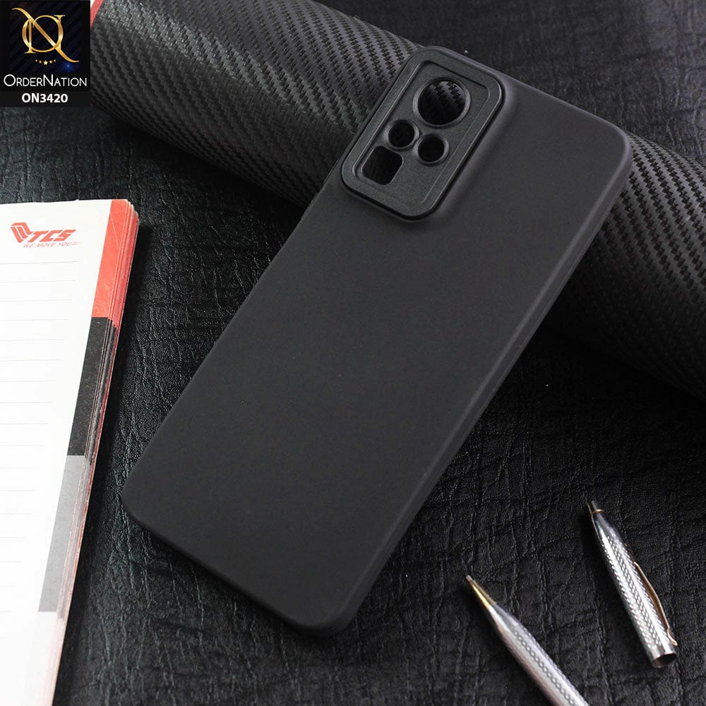 Infinix Zero X Neo Cover - Black - v2 - Soft Silicone Candy Color Matte Look Camera Protection Case