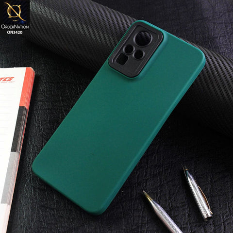 Infinix Zero X Neo Cover - Green - v2 - Soft Silicone Candy Color Matte Look Camera Protection Case