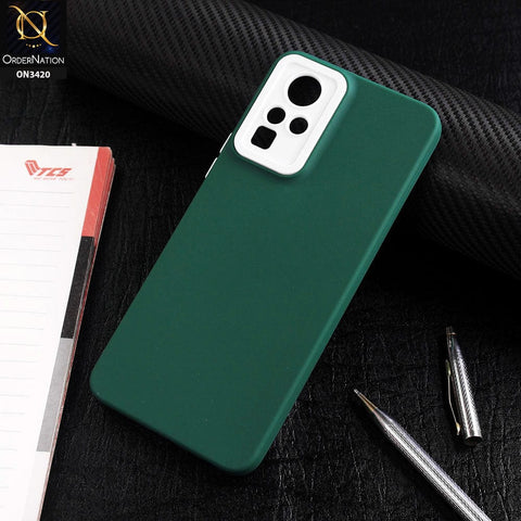 Infinix Zero X Neo Cover - Green - Soft Silicone Candy Color Matte Look Camera Protection Case