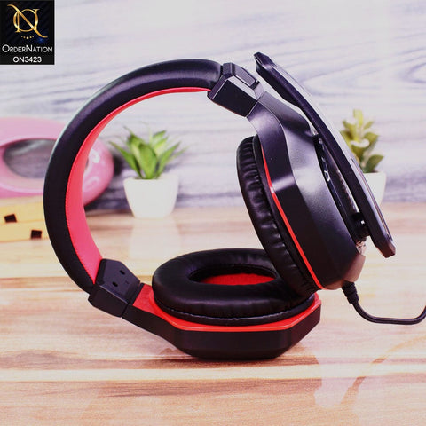 Black&Red - SMART BUY RUSH CRUSH'EM Gaming Headset with Microphone & LED Backlight