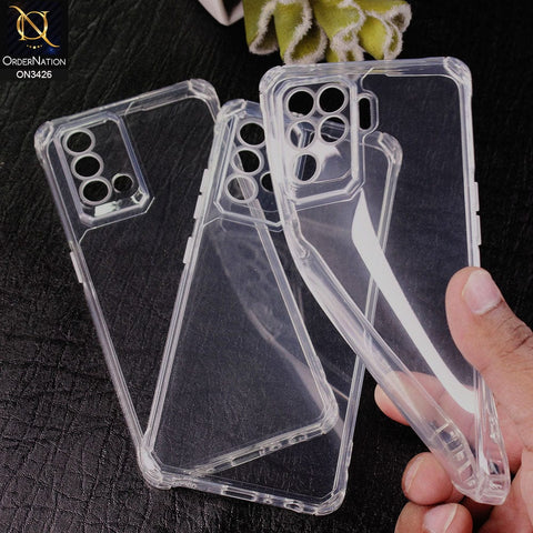 Oppo A16 Cover - Transparent - New Soft TPU Shock Proof Bumper Transparent Protective Case with Camera Protection