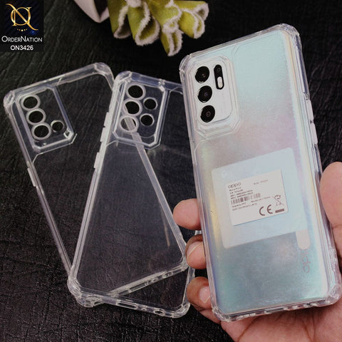 Oppo A16 Cover - Transparent - New Soft TPU Shock Proof Bumper Transparent Protective Case with Camera Protection