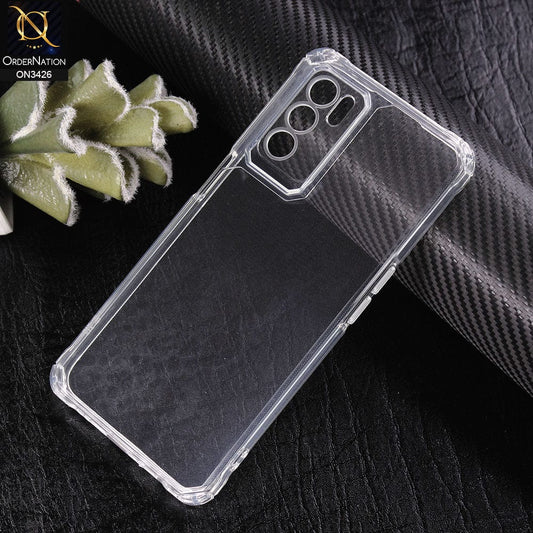 Oppo A16 Cover - Transparent - New Soft TPU Shock Proof Bumper Transparent Protective Case with Camera Protection