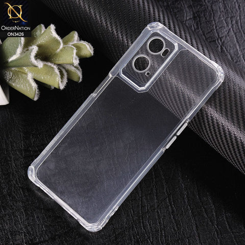 Oppo A36 Cover - Transparent - New Soft TPU Shock Proof Bumper Transparent Protective Case with Camera Protection
