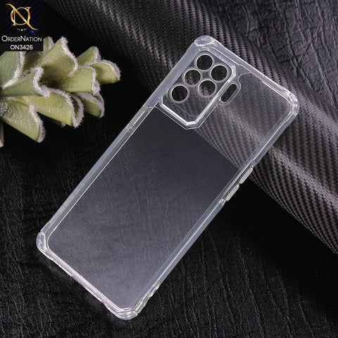 Oppo F19 Pro Cover - Transparent - New Soft TPU Shock Proof Bumper Transparent Protective Case with Camera Protection