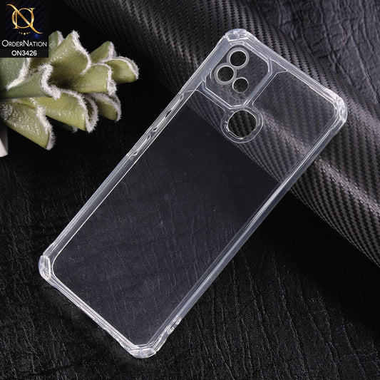 Infinix Hot 10i Cover - Transparent - New Soft TPU Shock Proof Bumper Transparent Protective Case with Camera Protection