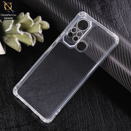Infinix Hot 11s Cover - Transparent - New Soft TPU Shock Proof Bumper Transparent Protective Case with Camera Protection